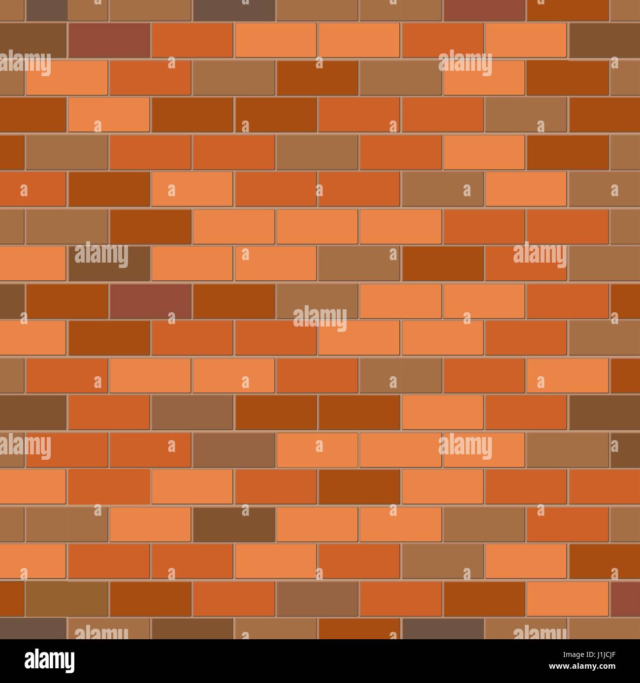 Mur de brique rouge texture vecteur vecteur. Dessiné à main levée de style vintage. Bâtiment de décoration matériel de maçonnerie illustration pour élément de conception. Illustration de Vecteur