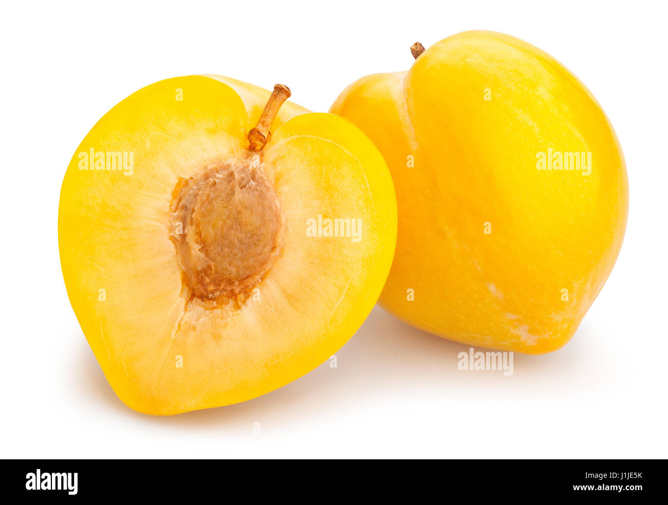 Panneaux isolés de prune jaune Banque D'Images