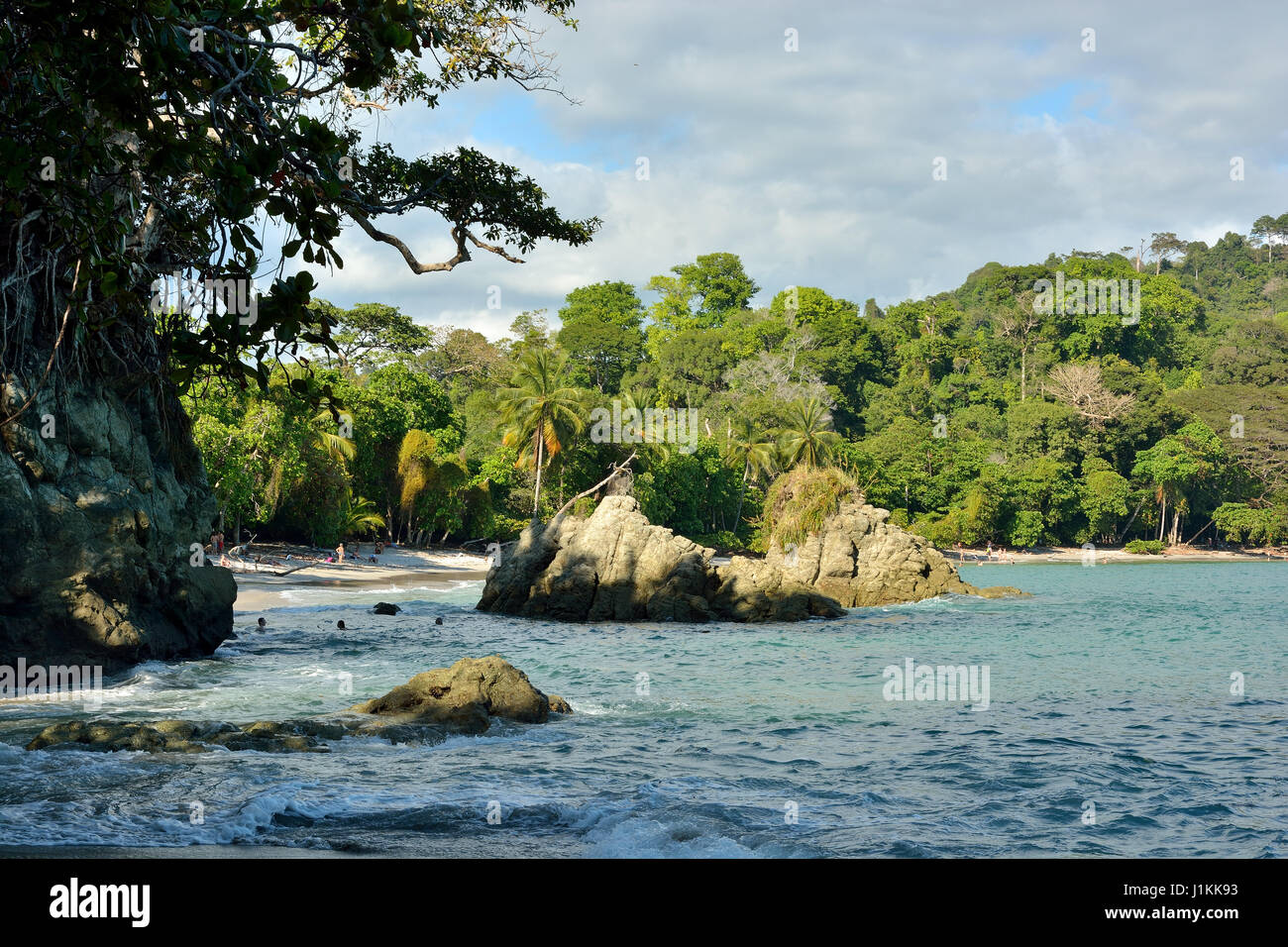 Playa Manuel Antonio de Parc National Manuel Antonio Costa Rica Côte Pacifique Banque D'Images