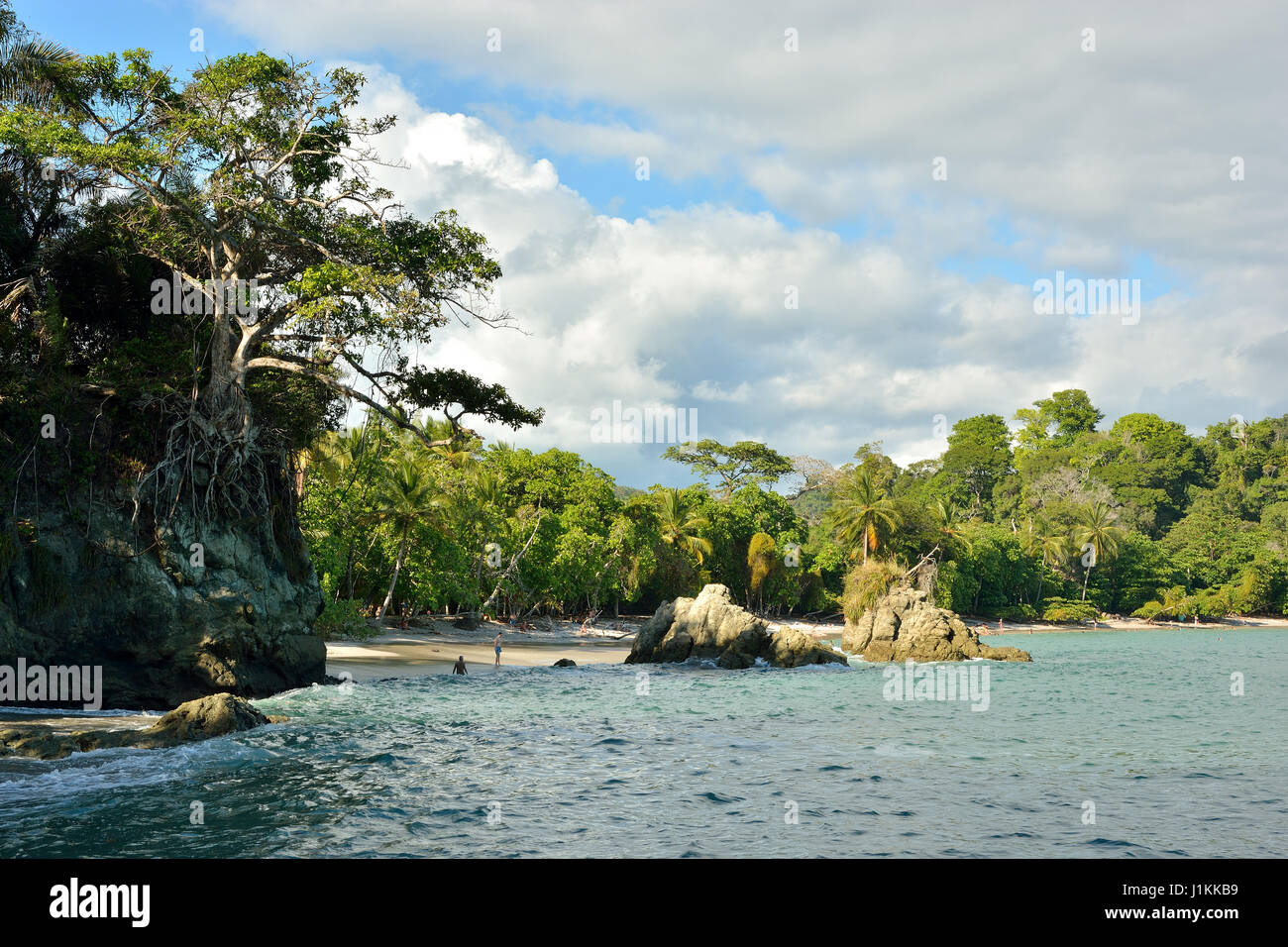 Playa Manuel Antonio de Parc National Manuel Antonio Costa Rica Côte Pacifique Banque D'Images