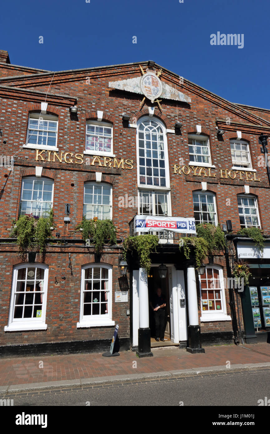Royal Kings Arms Hotel, Bridge Street, GODALMING Surrey England Banque D'Images