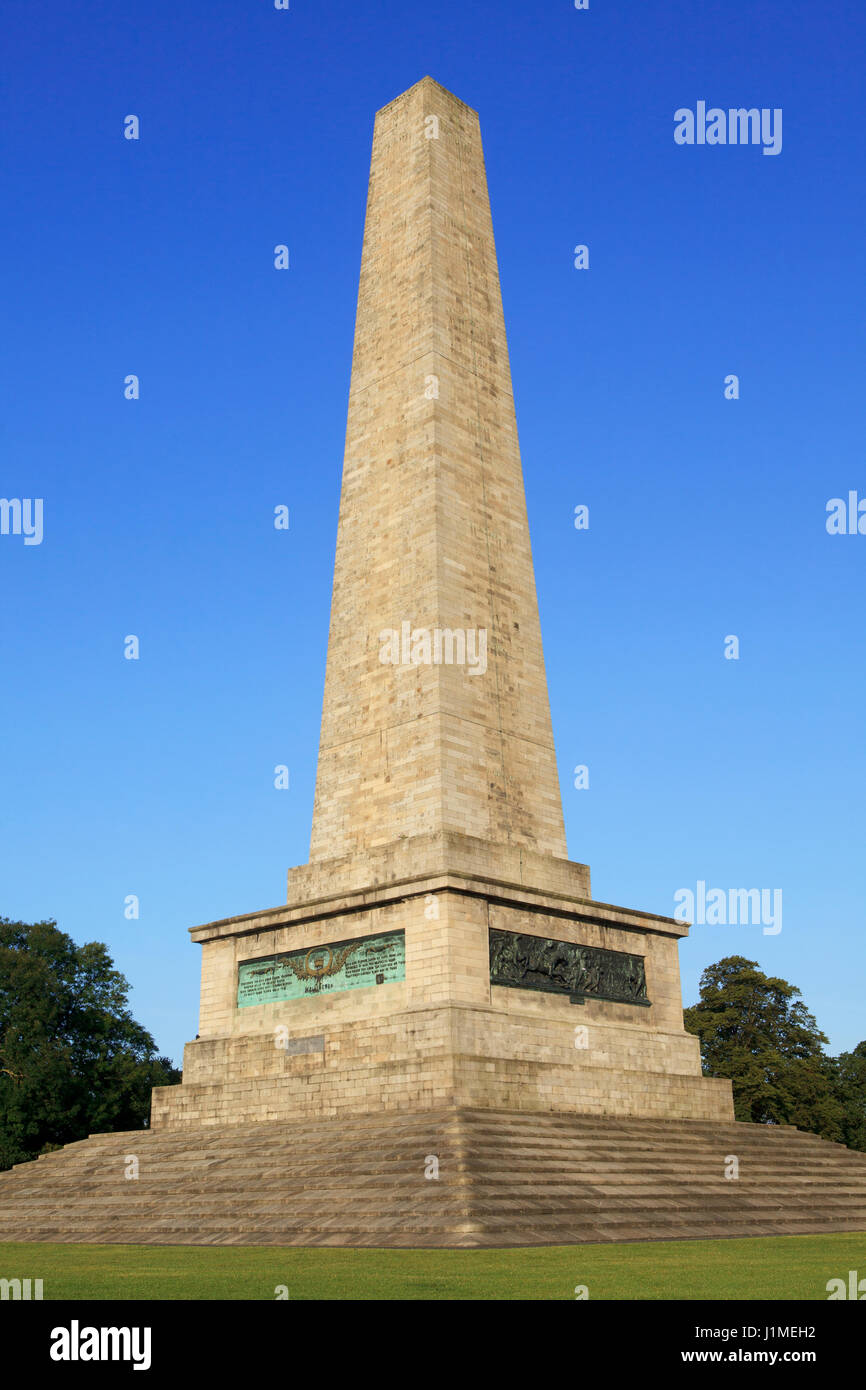 Le Monument Wellington au Phoenix Park de Dublin, Irlande Banque D'Images