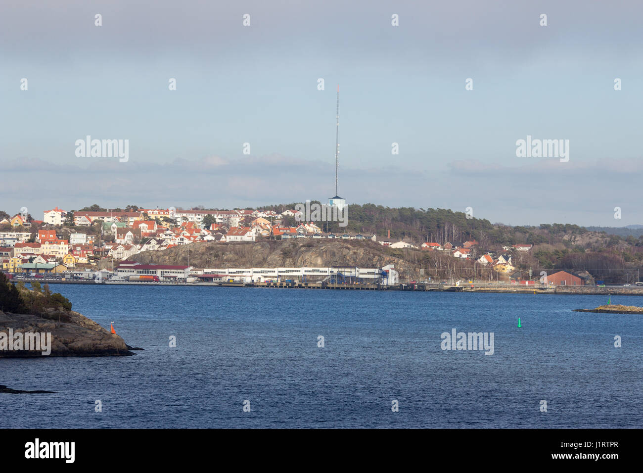 La ville de Stromstad dans vastra Sweden county dans l'ouest de la Suède. Banque D'Images
