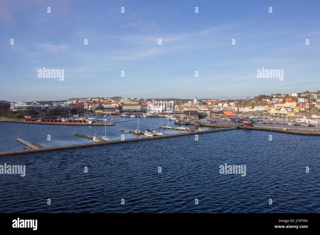 La ville de Stromstad dans vastra Sweden county dans l'ouest de la Suède. Banque D'Images