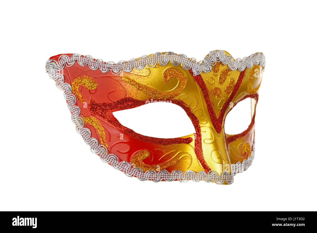 Masque de carnaval isolated on white Banque D'Images