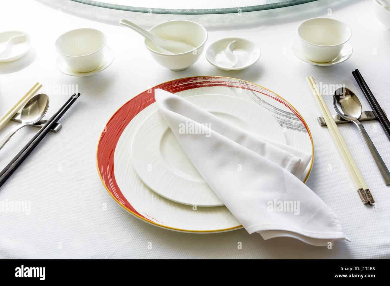 Tableau chinois dans un restaurant chinois Banque D'Images
