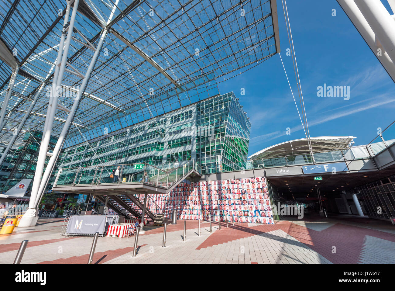 Dans l'aéroport international de Munich Banque D'Images