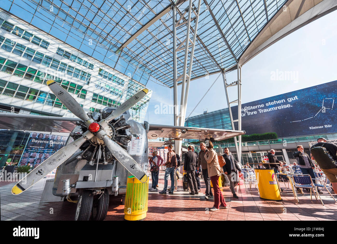 Dans l'aéroport international de Munich Banque D'Images
