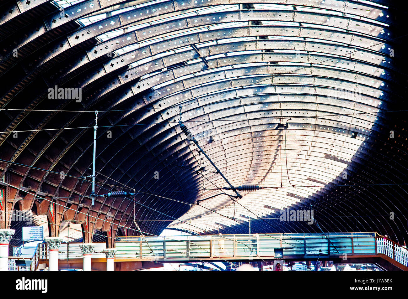 De toit, à la gare de York, York Banque D'Images