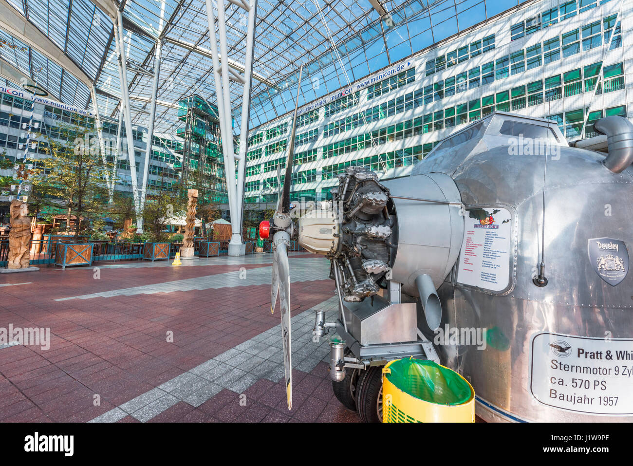 Dans l'aéroport international de Munich Banque D'Images