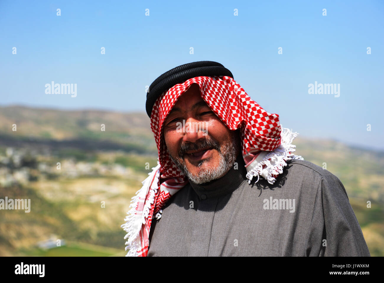 Portrait of a smiling jordanien. Banque D'Images