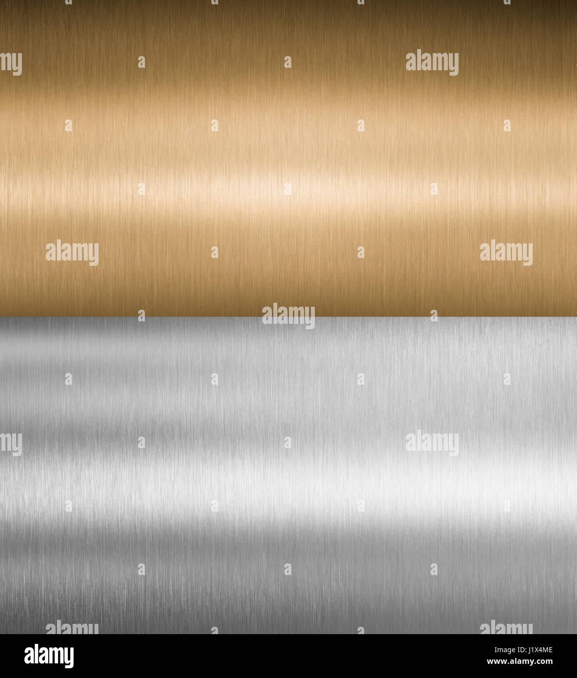 Argent et Bronze metal Textures Banque D'Images