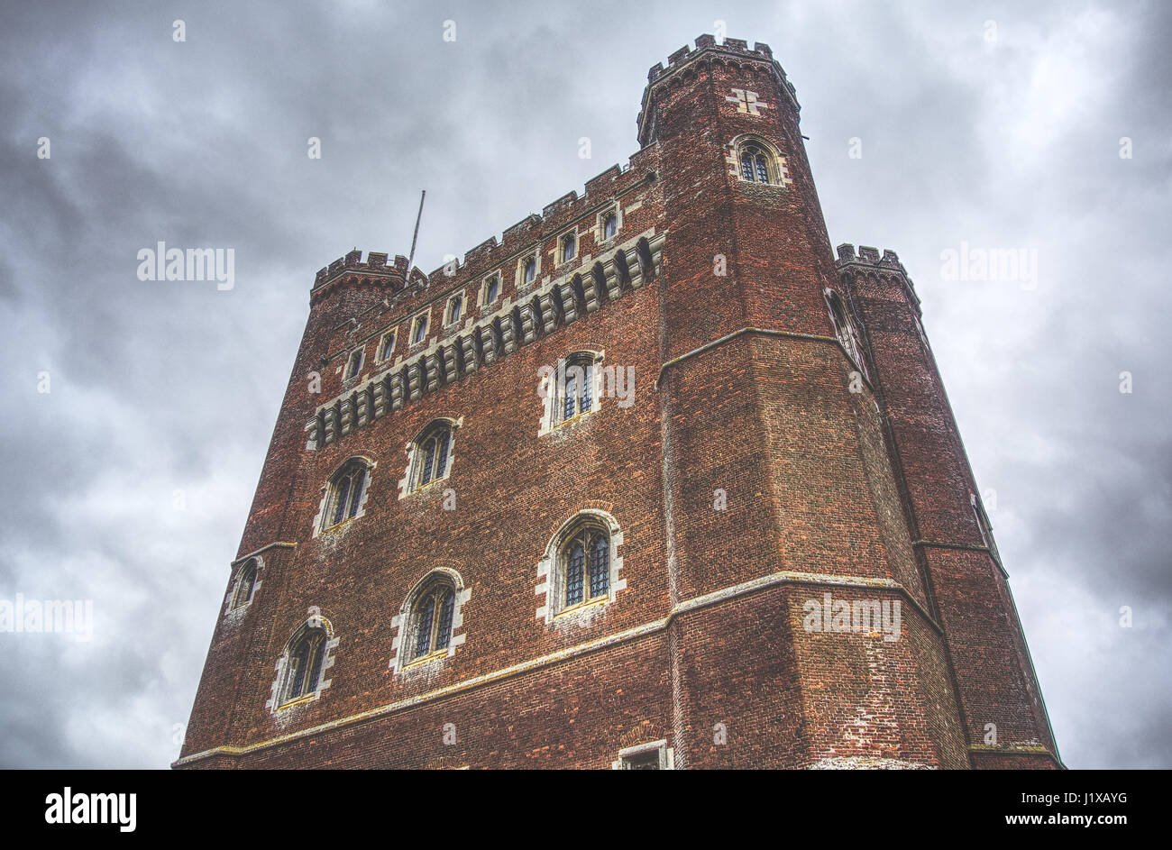 Photo HDR de Tattershall Castle, Lincolnshire Banque D'Images