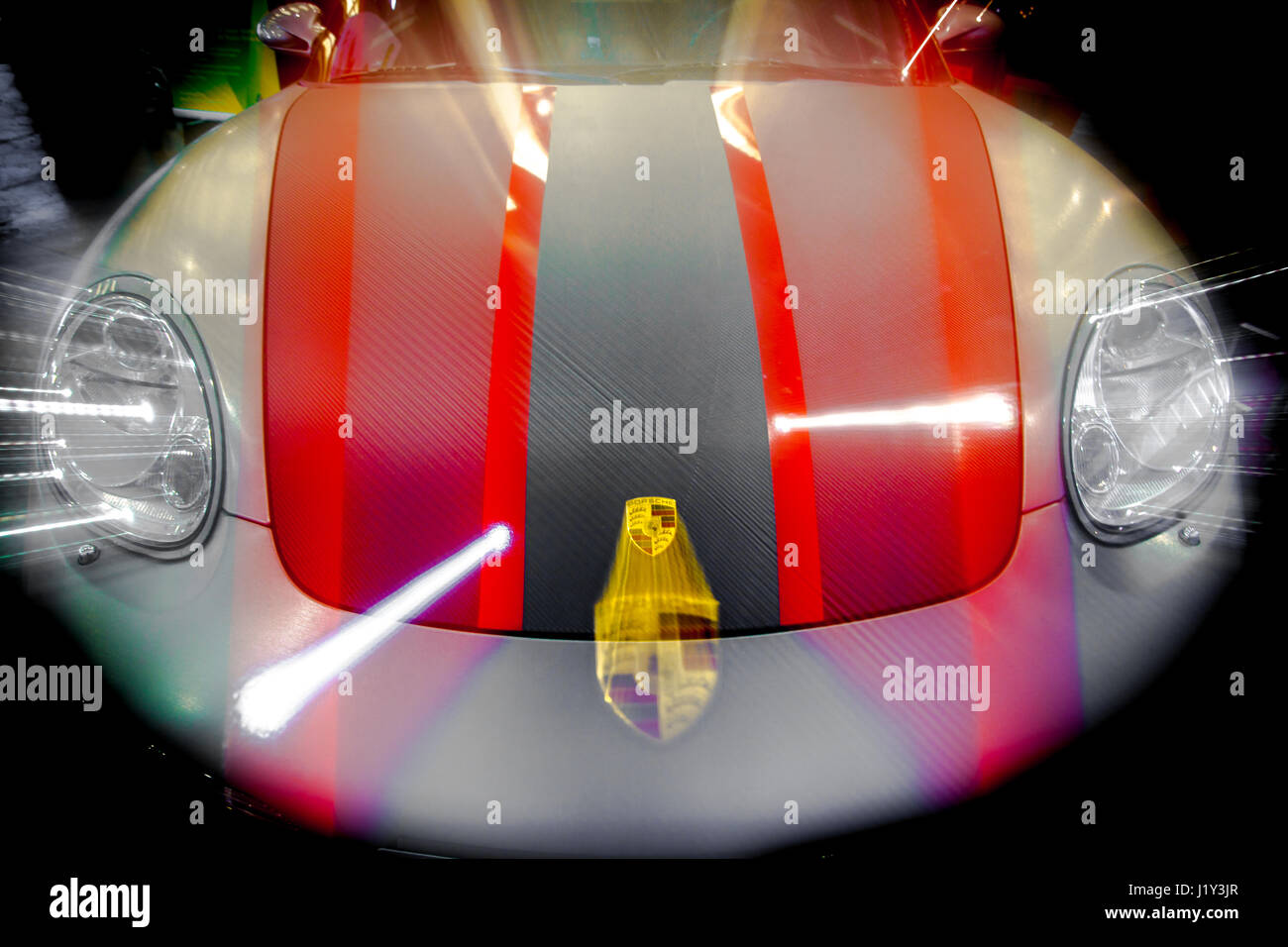 Avant d'une voiture Alfa Romeo a fait preuve durant le Salon Moteur Tenerife Banque D'Images