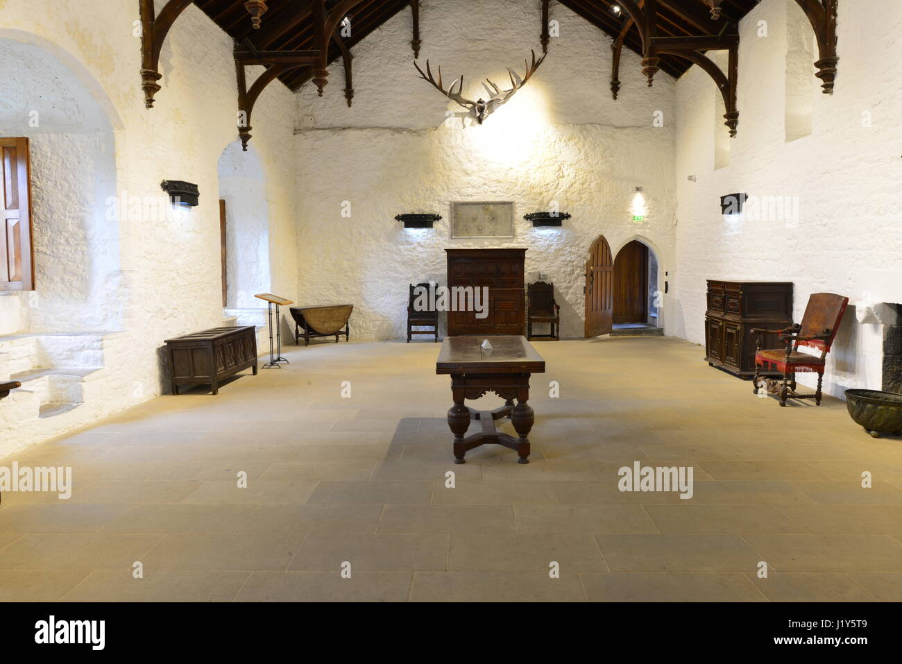 L'intérieur de Château de Cahir en Irlande Banque D'Images