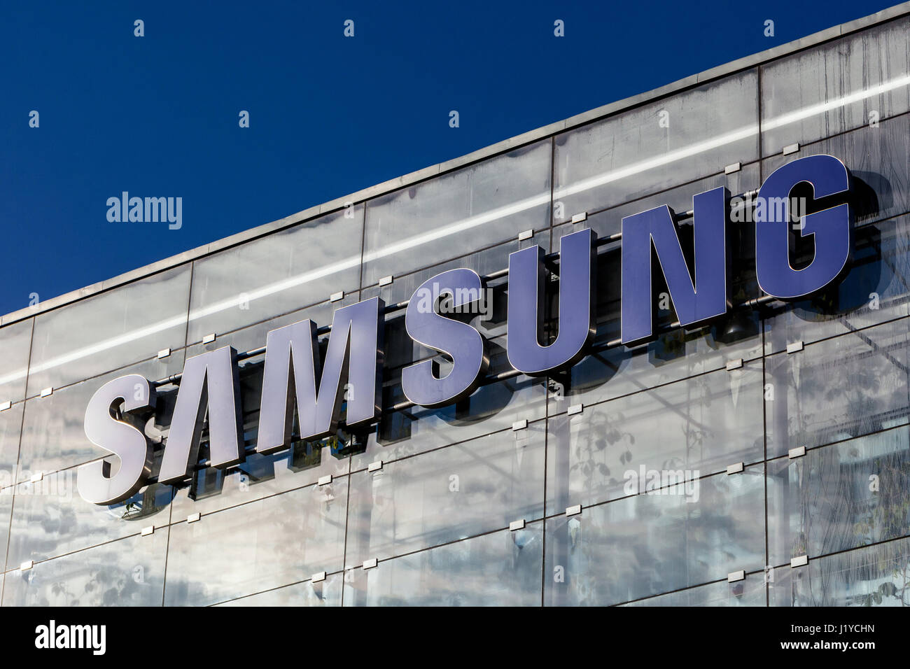 Samsung, Logo, signe, Prague, République Tchèque, Europe Banque D'Images