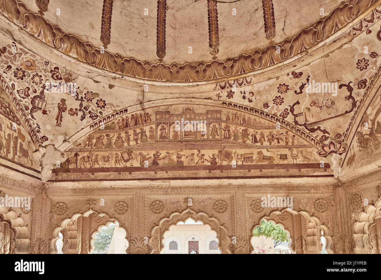 Kusum sarovar ancient temple abandonné jusqu'en Inde Banque D'Images