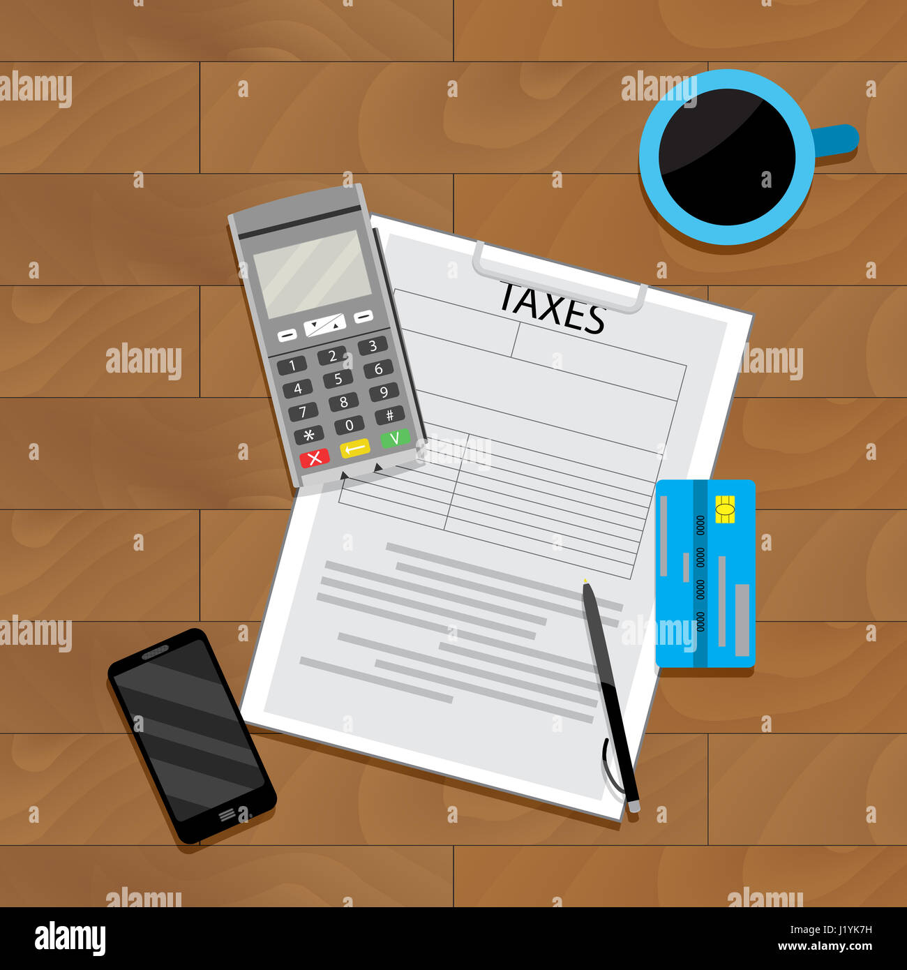 Économie Finances fiscalité, comptabilité d'avion illustration vectorielle Banque D'Images