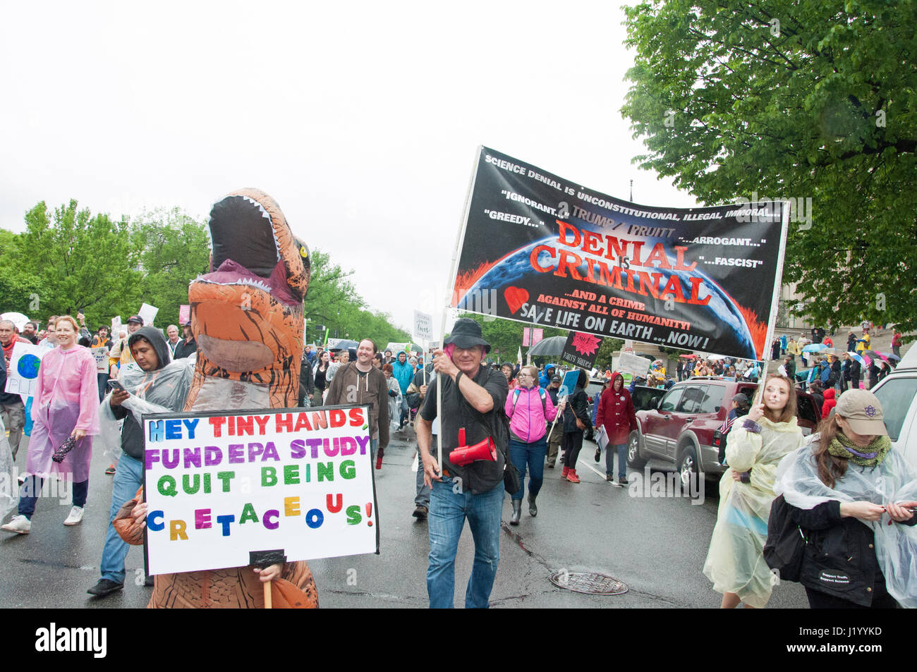 Washington DC, USA. 22 avril, 2017. Les manifestants participer à la marche de la science. Kirk Treakle/Alamy Live News Banque D'Images