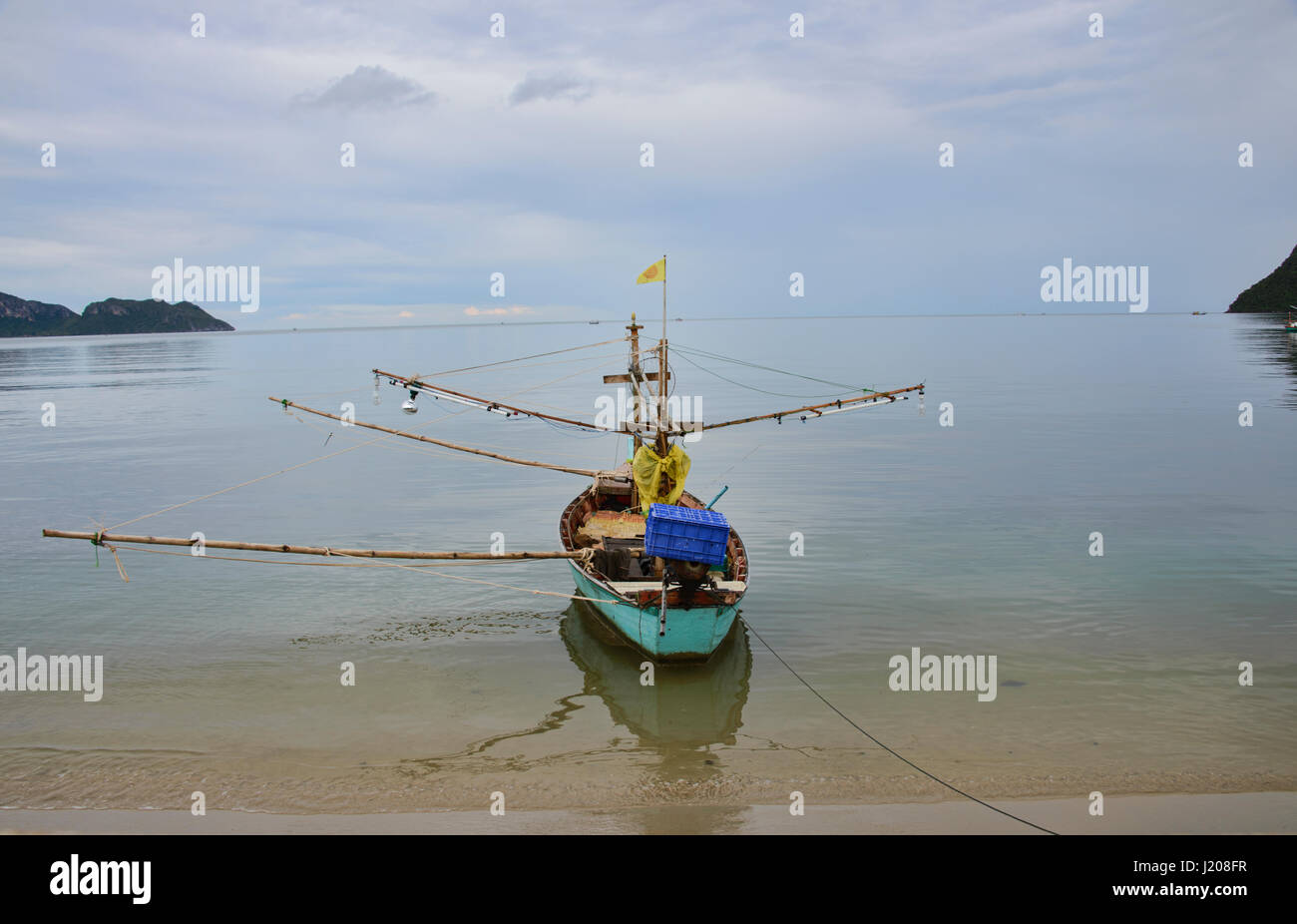 Belle beac dans le golfe de Thaïlande, Prachuap Khiri Khan, Thaïlande Banque D'Images