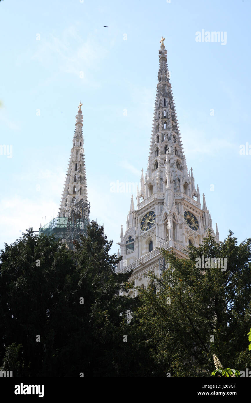Cathédrale de Zagreb,deux tours,France,Europe Banque D'Images
