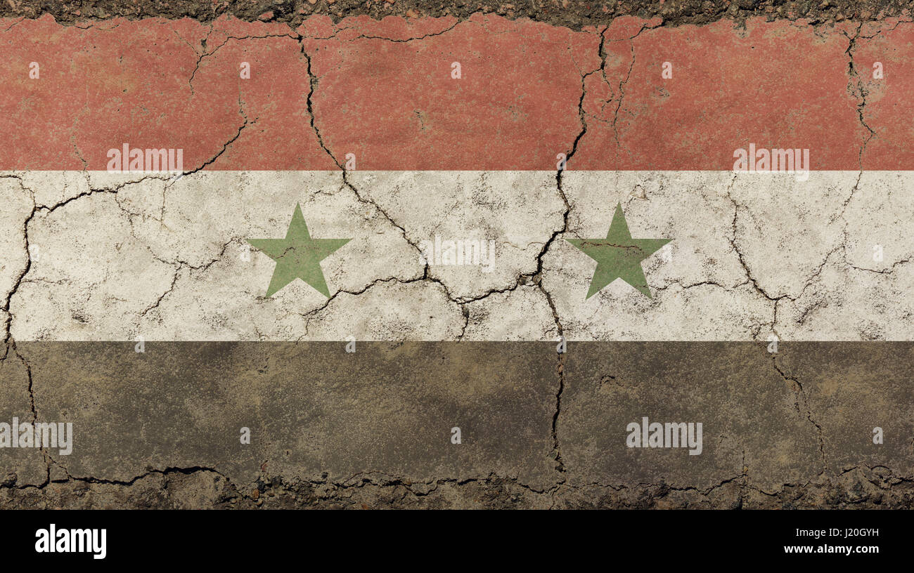 Drapeau du ciel syrien, bannière de la République arabe syrienne