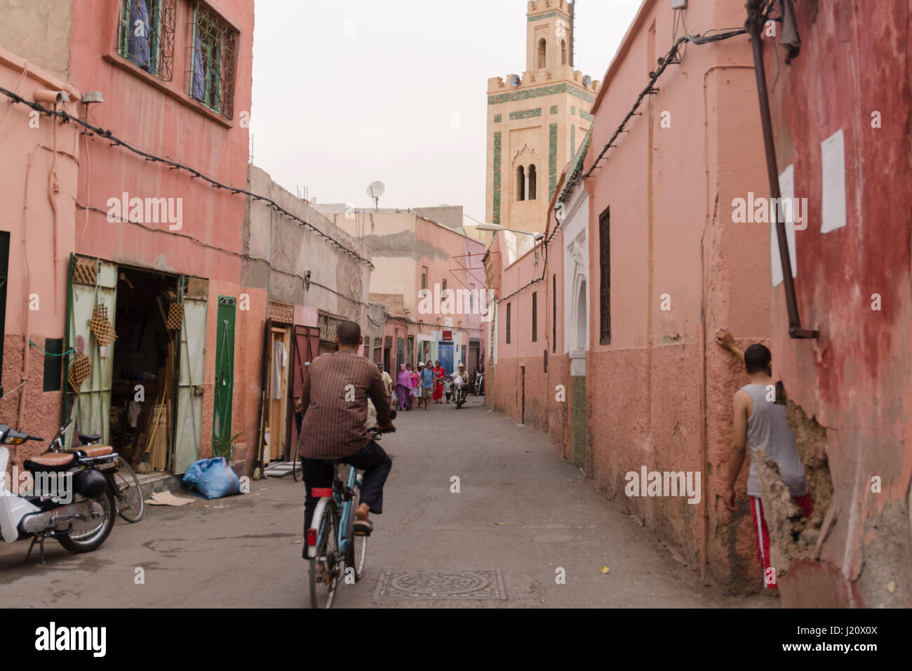 Mode de vie dans les rues de Marrakech Banque D'Images