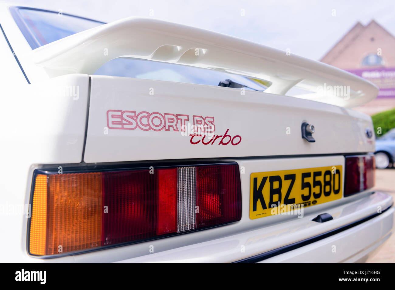 Arrière d'une Ford Escort RS Turbo Mark 3 Banque D'Images