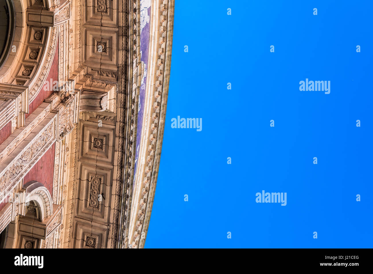 Détail d'un immeuble à Londres, Angleterre, RU Banque D'Images