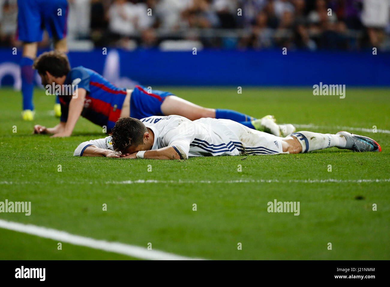 Cristiano Ronaldo dos Santos (7) joueur du Real Madrid. La Liga entre le Real Madrid vs FC Barcelone au Santiago Bernabeu à Madrid, Espagne, le 23 avril 2017 . Banque D'Images