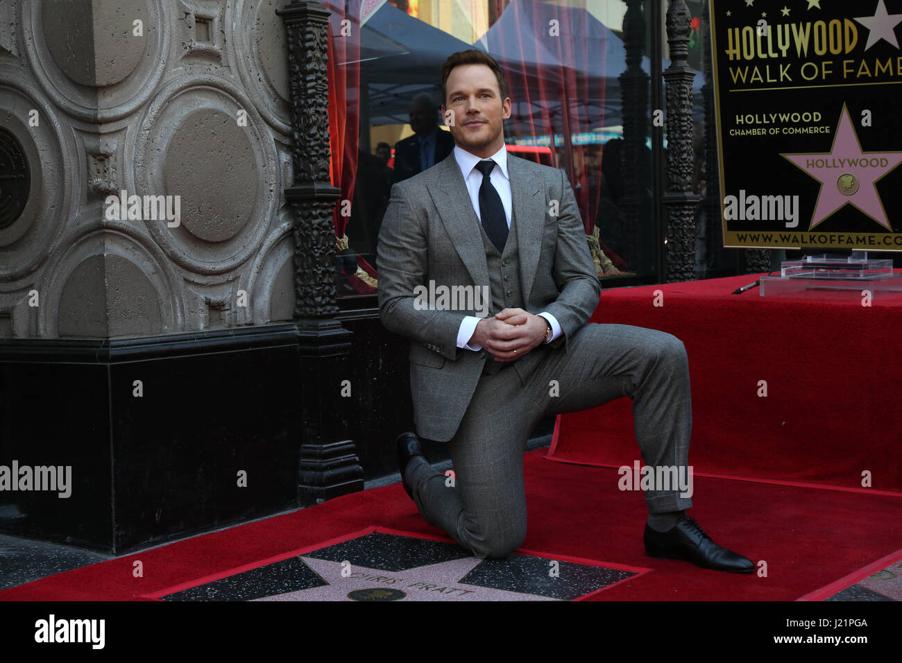 Los Angeles, CA, USA. Apr 21, 2017. LOS ANGELES - jan 21 : Chris Pratt à la cérémonie d'Étoiles Walk of Fame sur le Hollywood Walk of Fame Le 21 avril 2017 à Los Angeles, CA : Crédit Hpa/via Zuma Zuma/fil Wire/Alamy Live News Banque D'Images