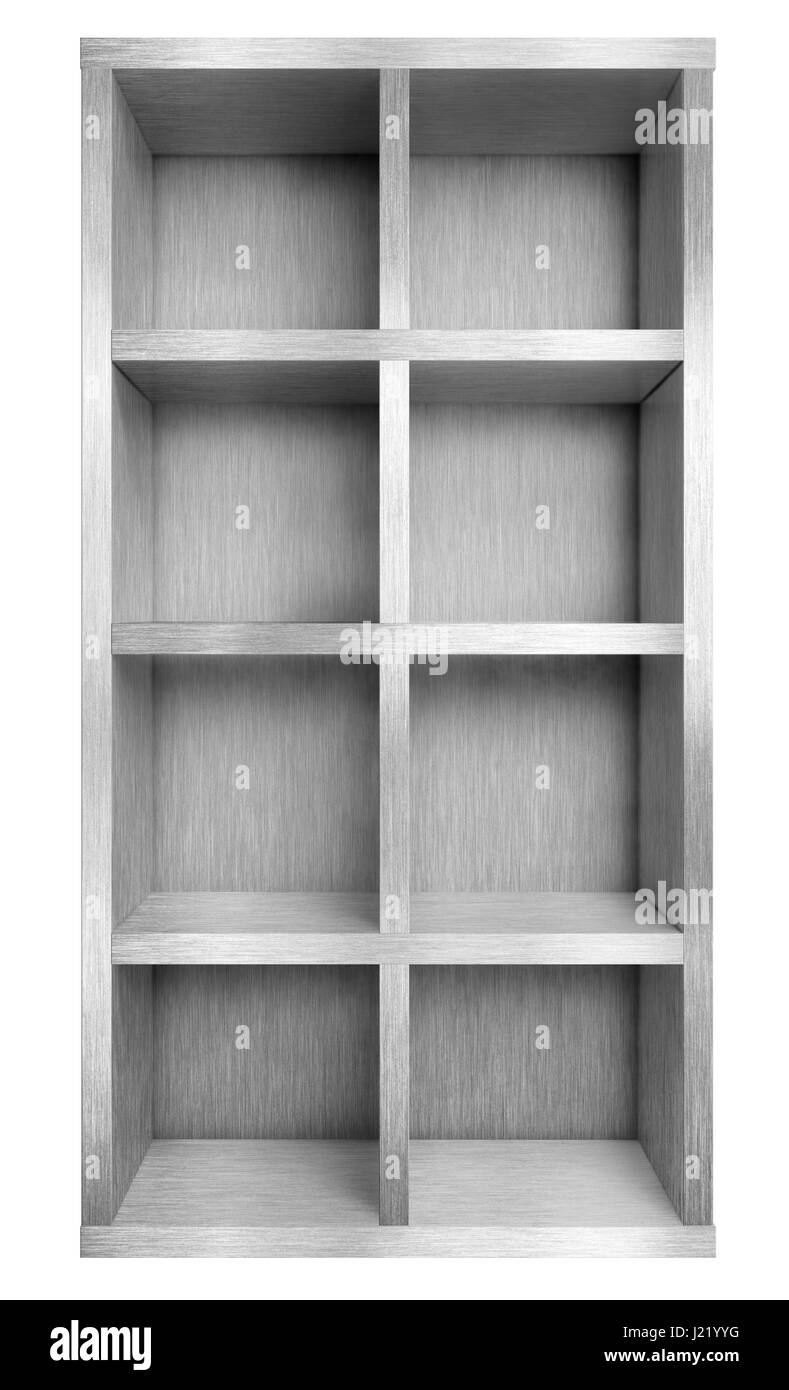 Metal case vide ou durée de 3d illustration isolé Banque D'Images