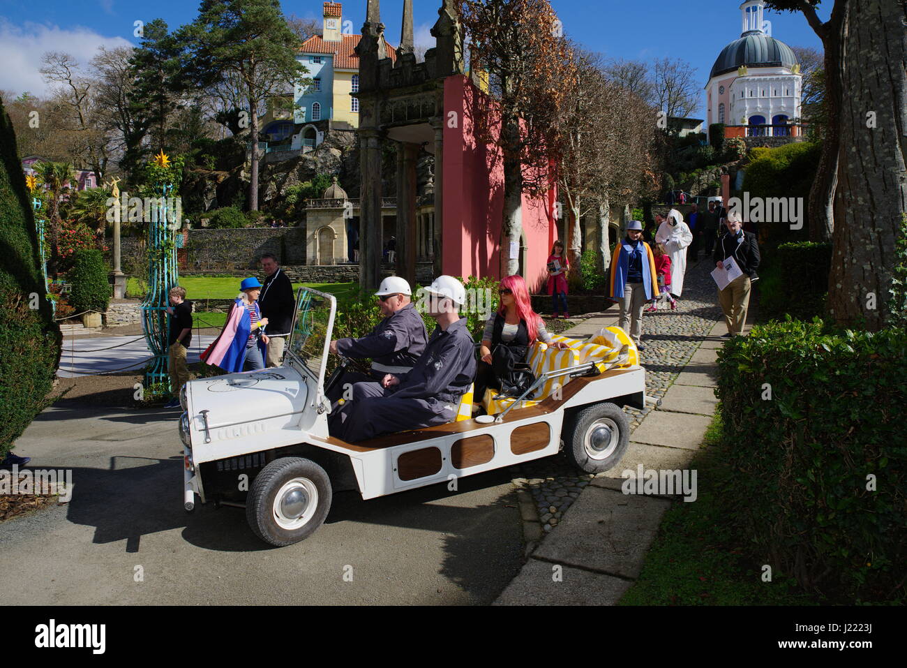 Convention prisonnier Portmeirion Banque D'Images