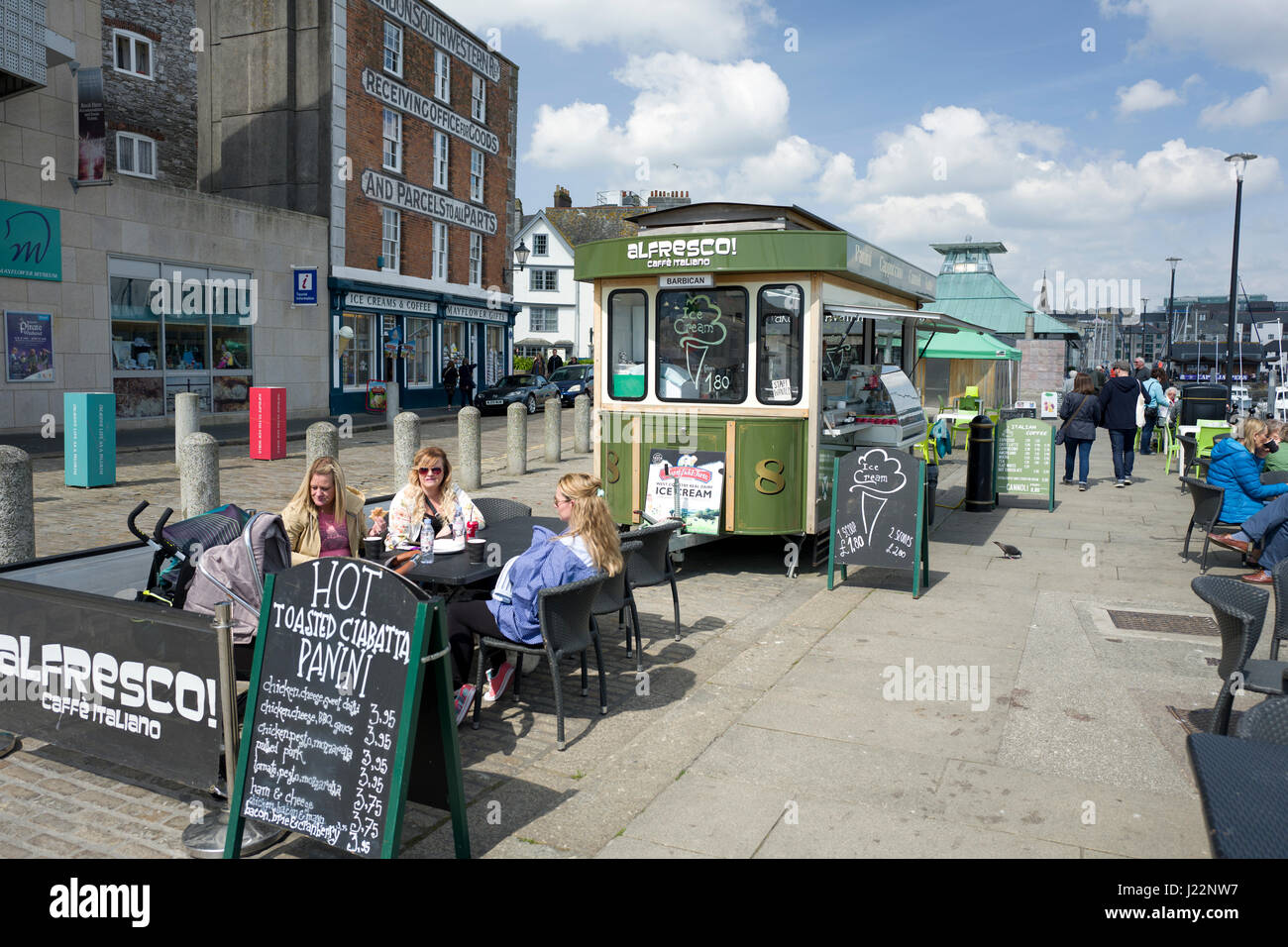 La Barbacane, Plymouth, UK Banque D'Images