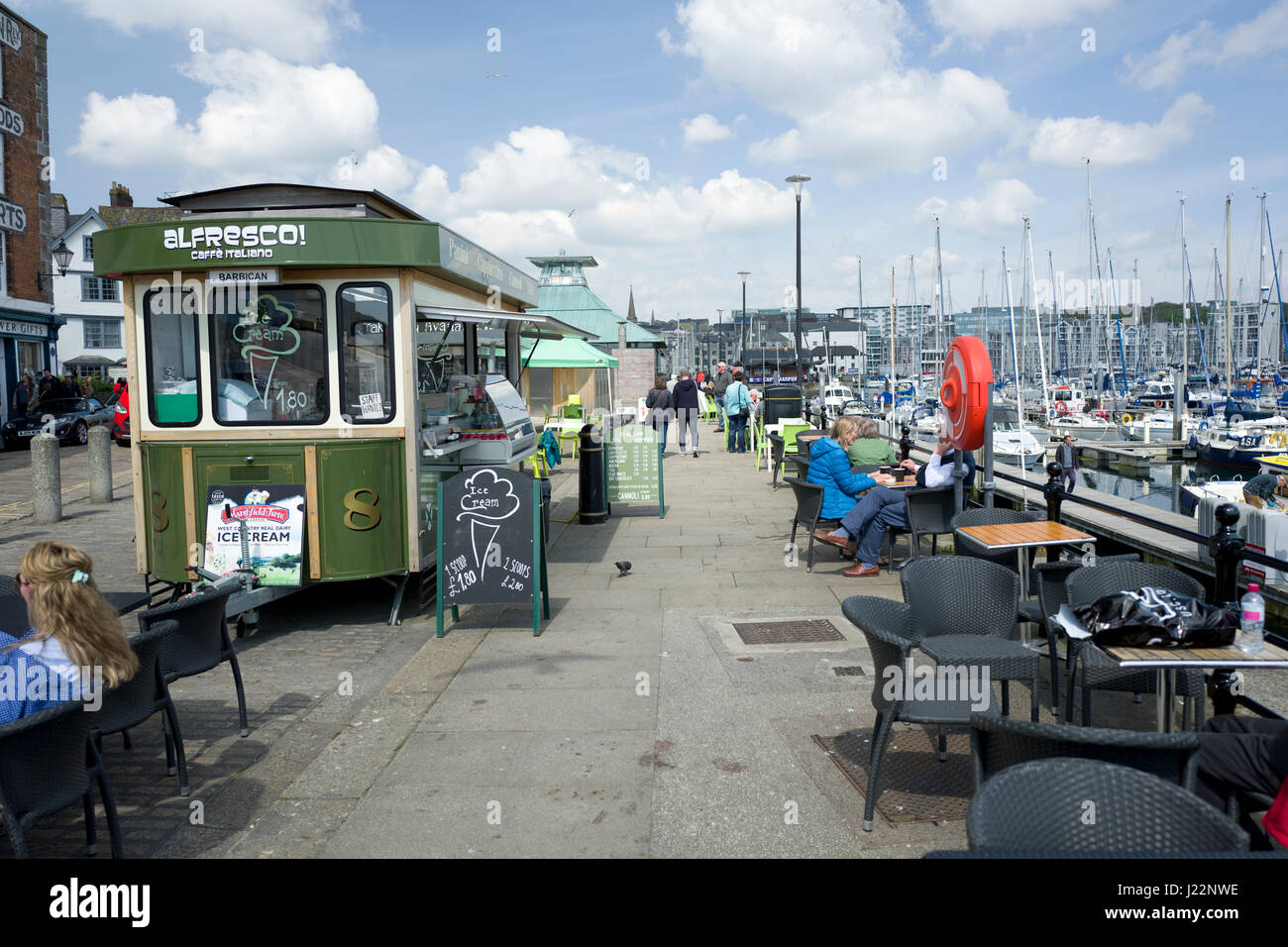 La Barbacane, Plymouth, UK Banque D'Images