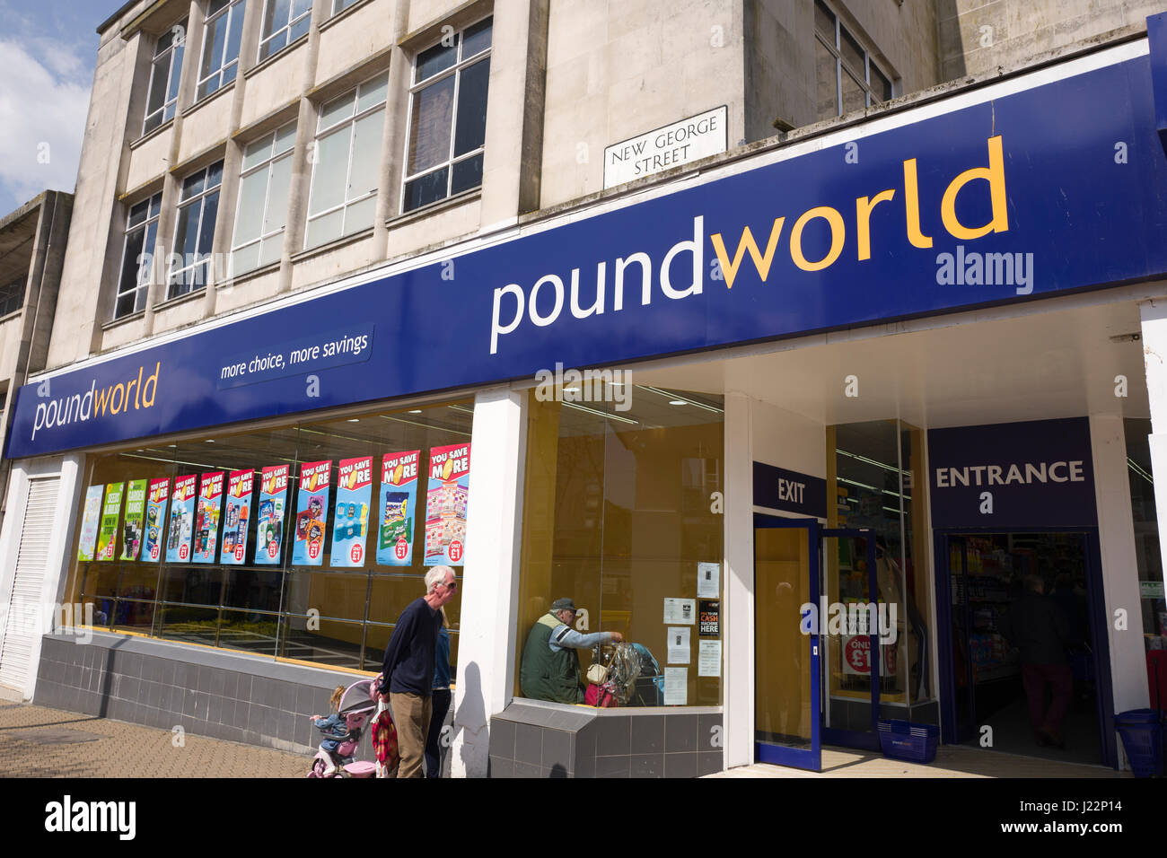 Poundworld store, UK Banque D'Images