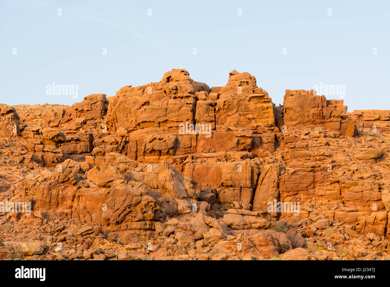 Vue panoramique de la formation Rock Against Sky Banque D'Images