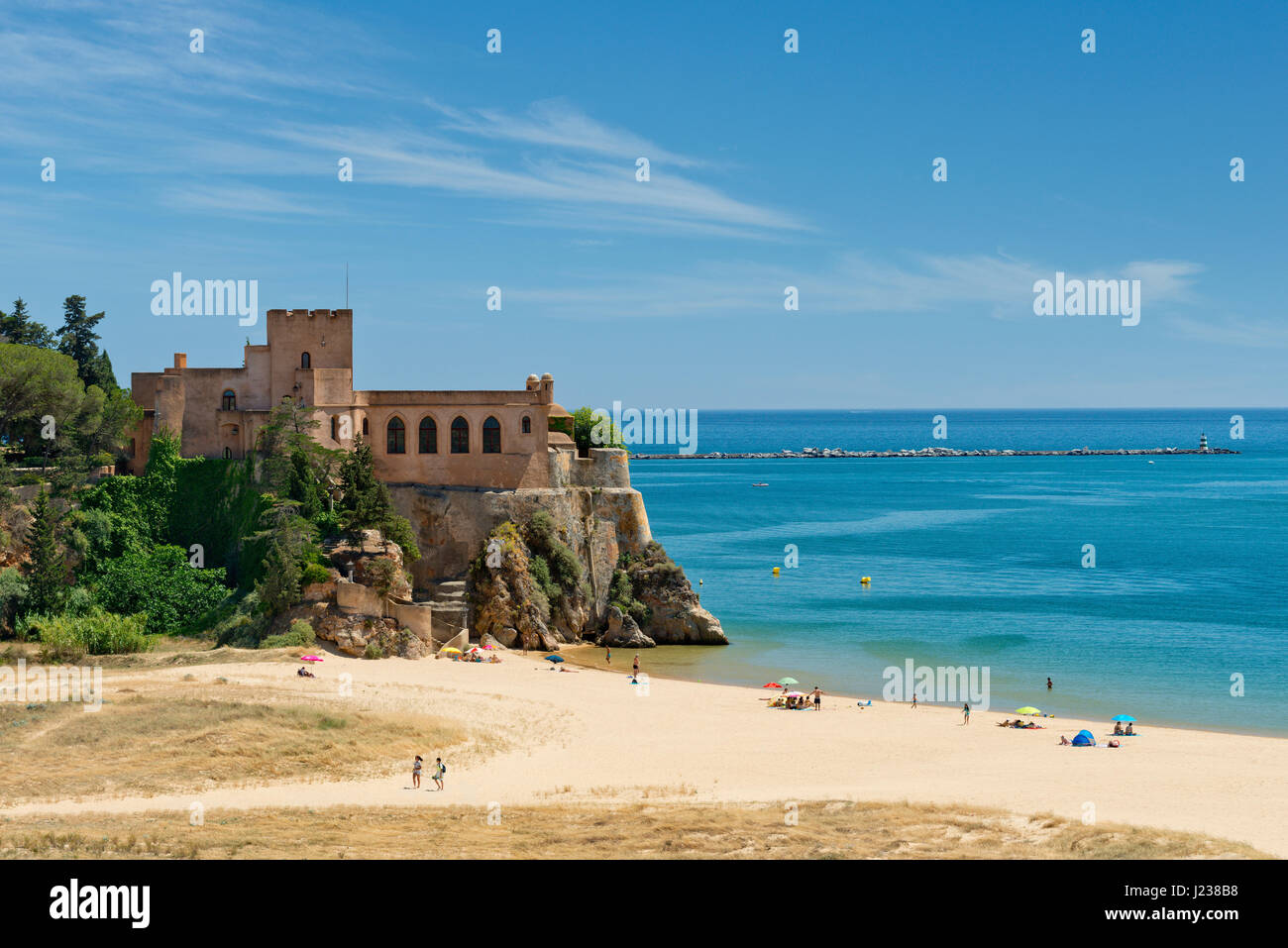 Le Portugal, l'Algarve, le Forte de São João, Ferragudo Banque D'Images