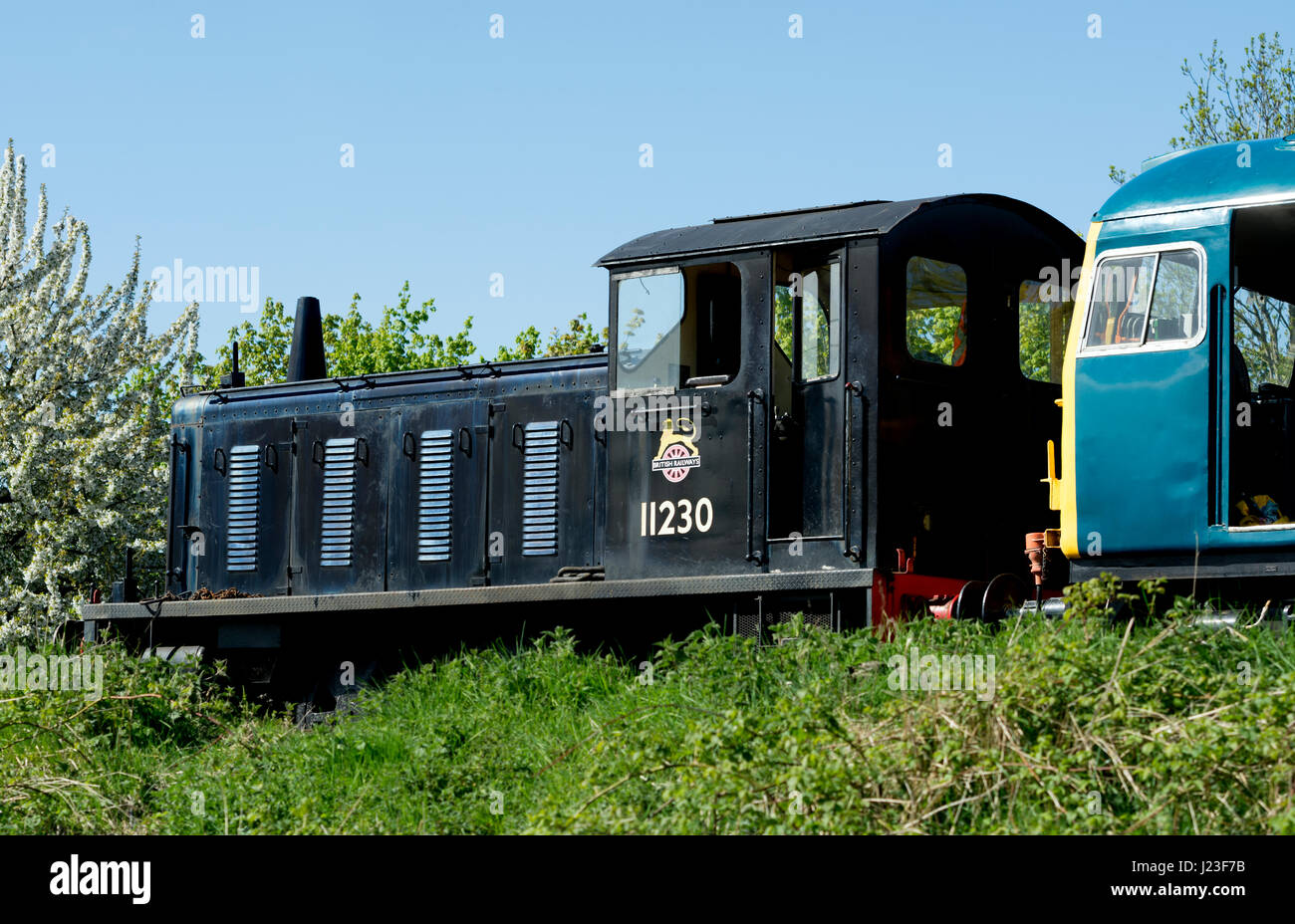 Locotracteur sur le Gloucestershire et Warwickshire Railway près de Toddington, Gloucestershire, Royaume-Uni Banque D'Images
