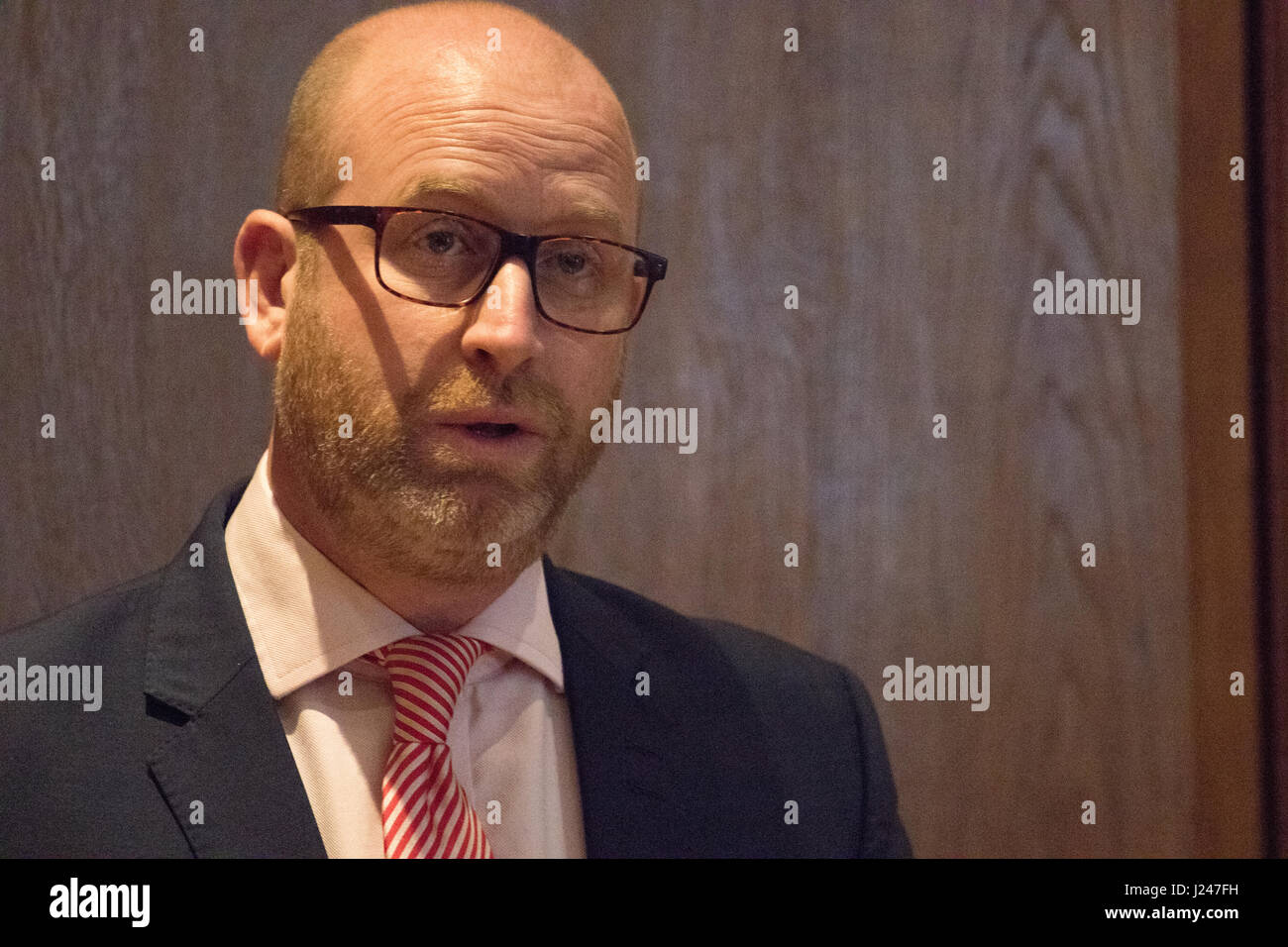 Londres, Royaume-Uni. Apr 24, 2017. Paul Nuttall du County Hall Marriot à Londres, Royaume-Uni. Credit : Brayan Lopez/Alamy Live News Banque D'Images