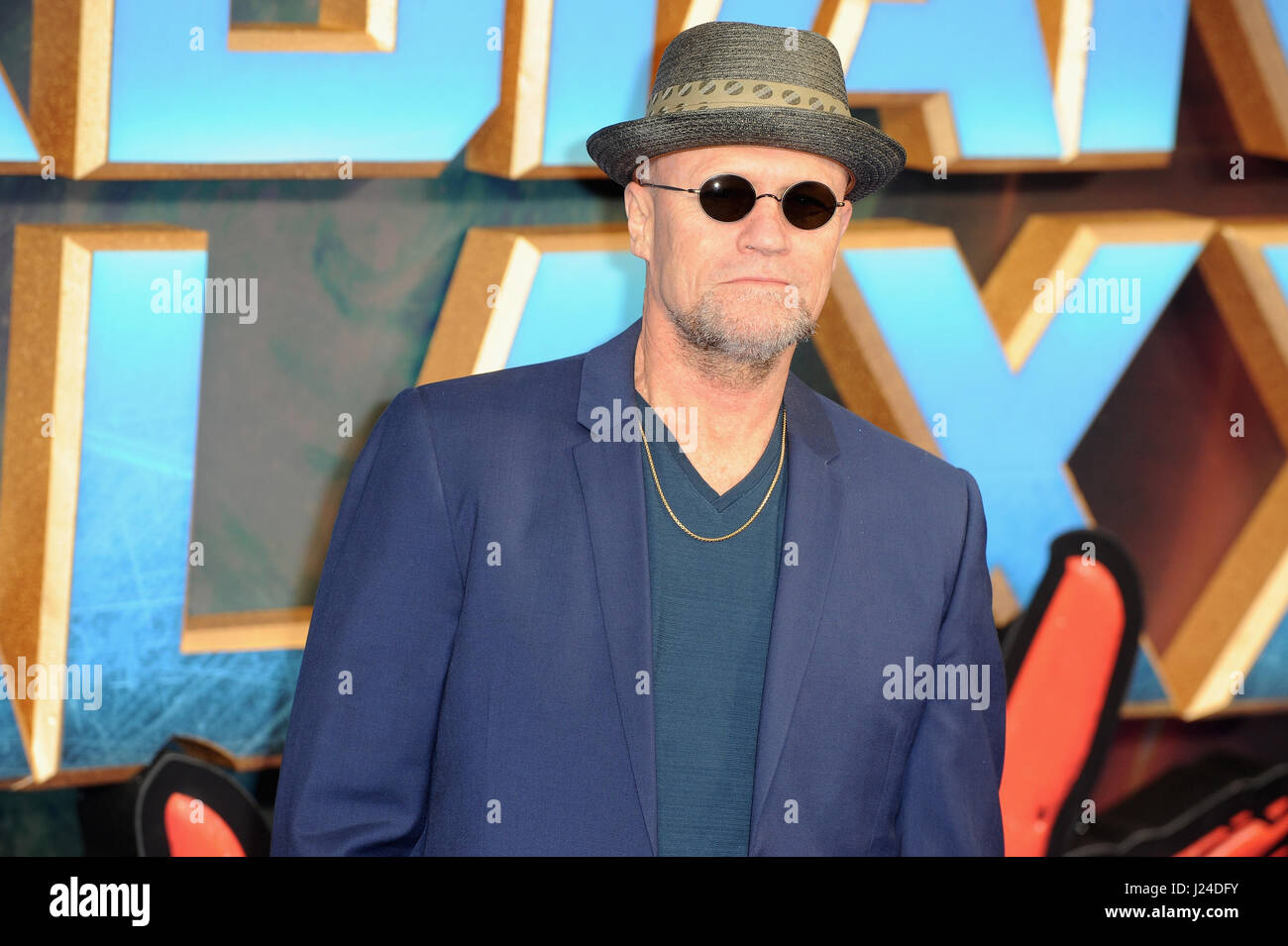 London, UK, UK. Apr 24, 2017. Michael Rooker assiste à la projection de gala européen de 'Gurdian de la Galaxie Vol. 2' à l'Eventim Apollo. Credit : Ferdaus Shamim/ZUMA/Alamy Fil Live News Banque D'Images