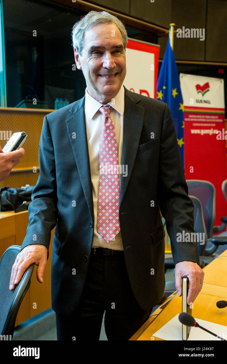 Bruxelles, Belgique. Apr 25, 2017. Michael Ignatieff, recteur de l'UFC au cours de conférence sur l'avenir de l'Université d'Europe centrale au siège du Parlement européen à Bruxelles, Belgique le 25.04.2017 par Wiktor Dabkowski Wiktor Dabkowski/crédit : ZUMA Wire/Alamy Live News Banque D'Images