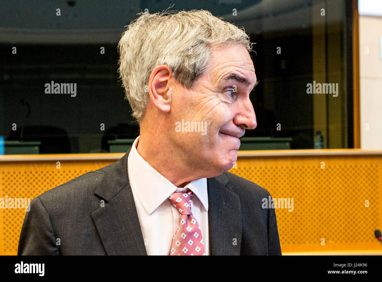 Bruxelles, Belgique. Apr 25, 2017. Michael Ignatieff, recteur de l'UFC au cours de conférence sur l'avenir de l'Université d'Europe centrale au siège du Parlement européen à Bruxelles, Belgique le 25.04.2017 par Wiktor Dabkowski Wiktor Dabkowski/crédit : ZUMA Wire/Alamy Live News Banque D'Images