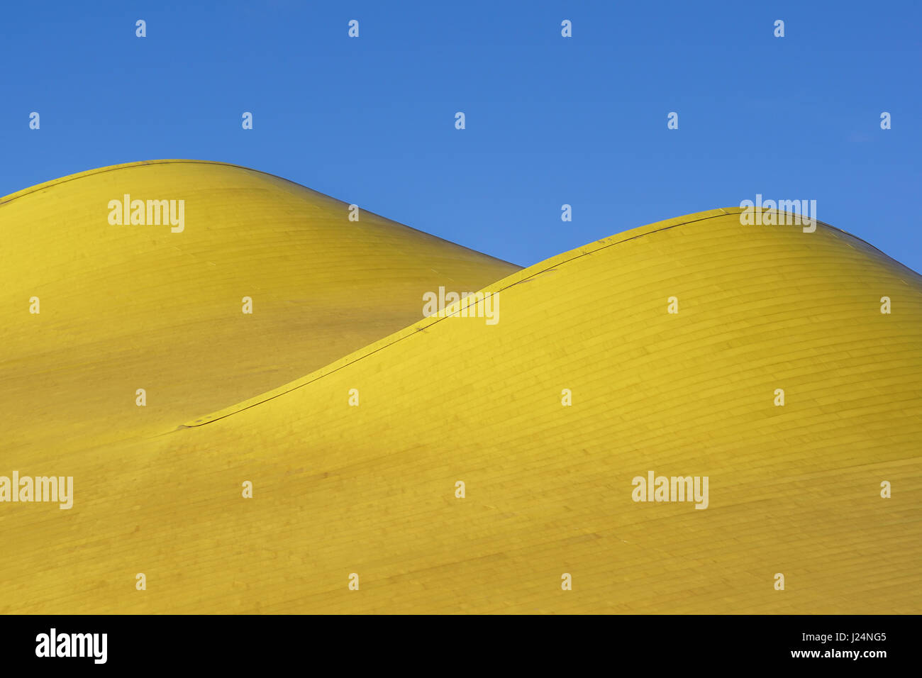 Résumé détail architectural . L'architecture moderne, de panneaux sur la façade de l'immeuble. Banque D'Images