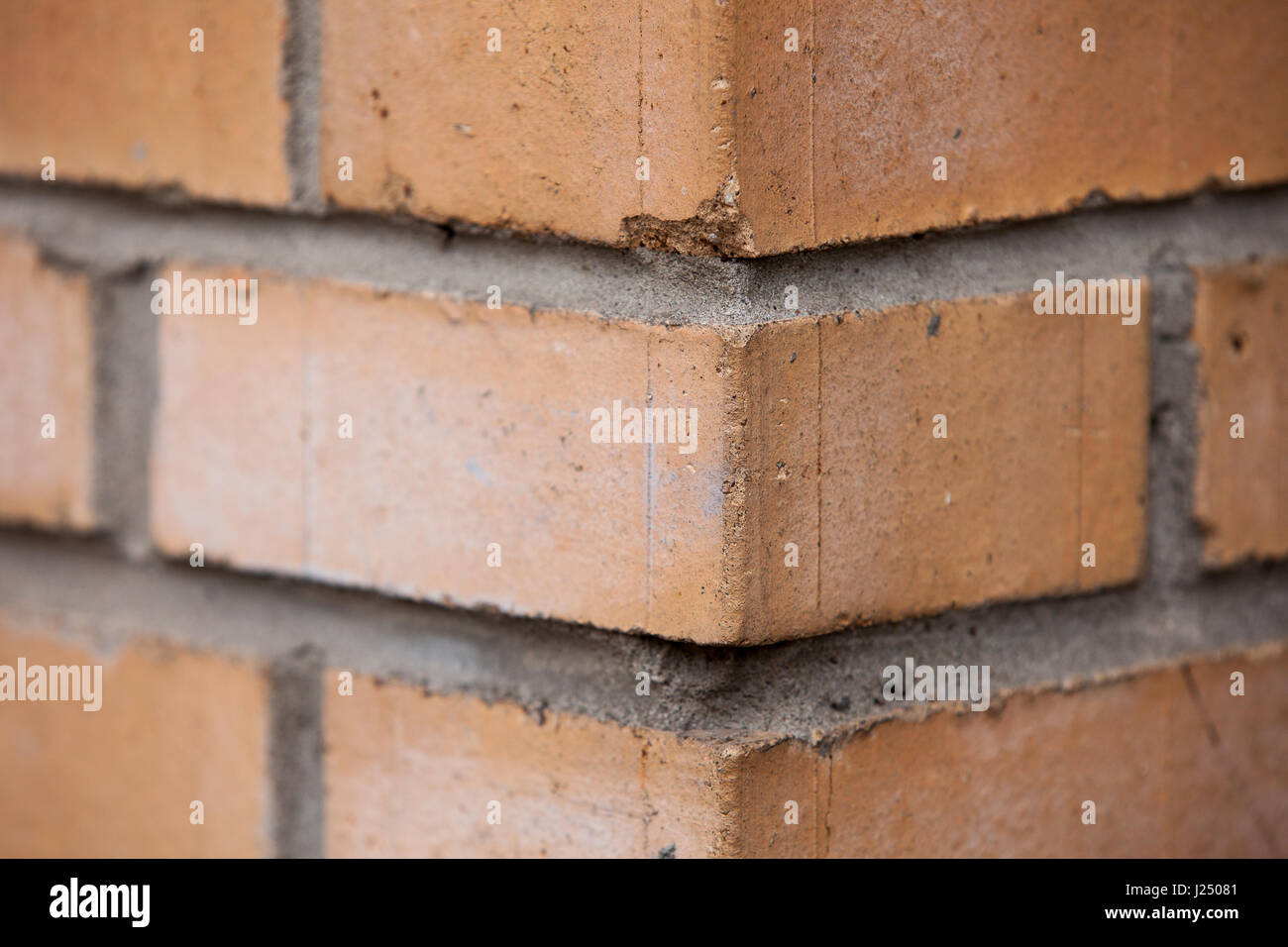 Mur de brique Orange background close up avec des angles différents angles de visualisation Banque D'Images