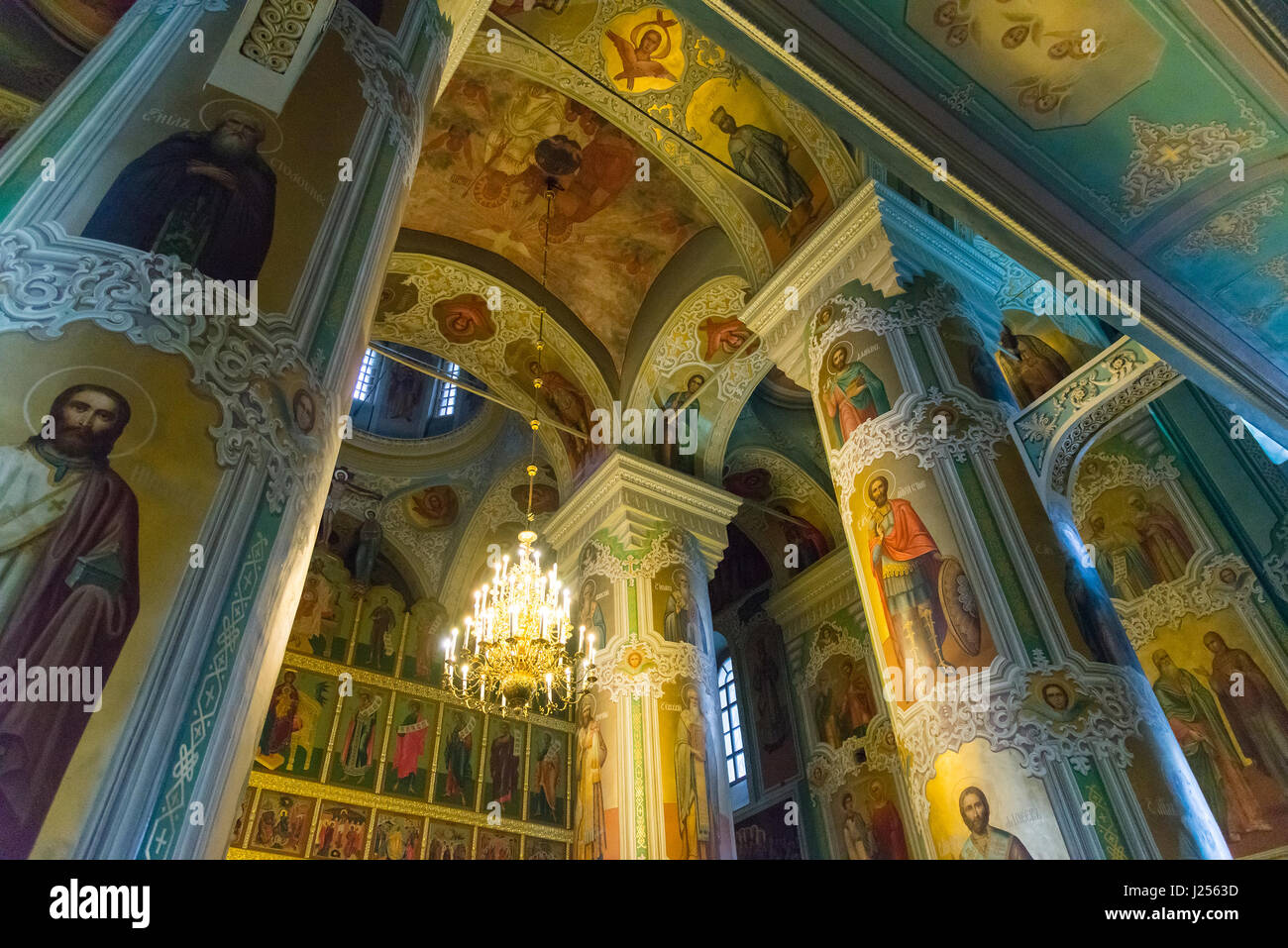 Kazan, Russie - Mar 26,2017. L'intérieur de la cathédrale de l'annonciation au Kremlin. Banque D'Images