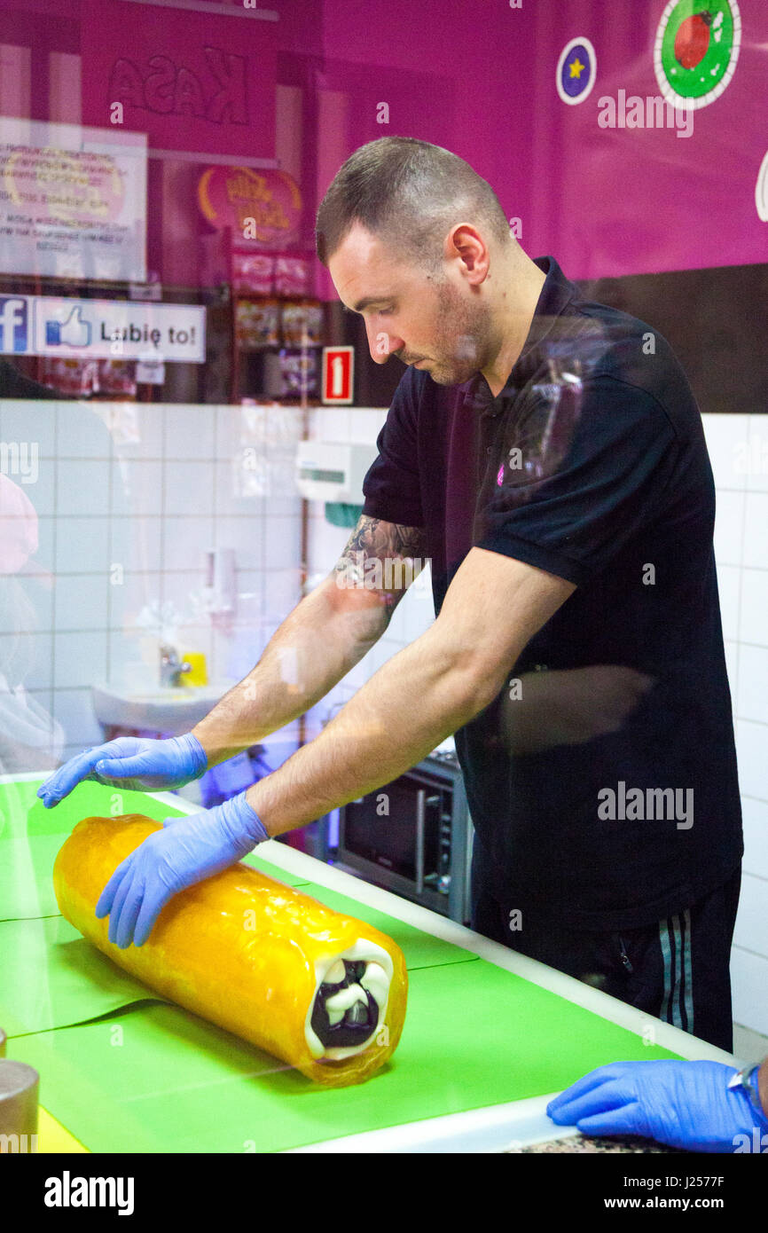 Rock candy maker à Gdansk, Pologne Banque D'Images