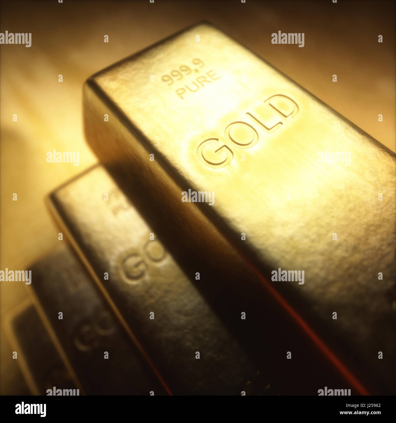 Barres d'or 1000 grammes. Concept de la réussite dans les affaires et les finances. Banque D'Images