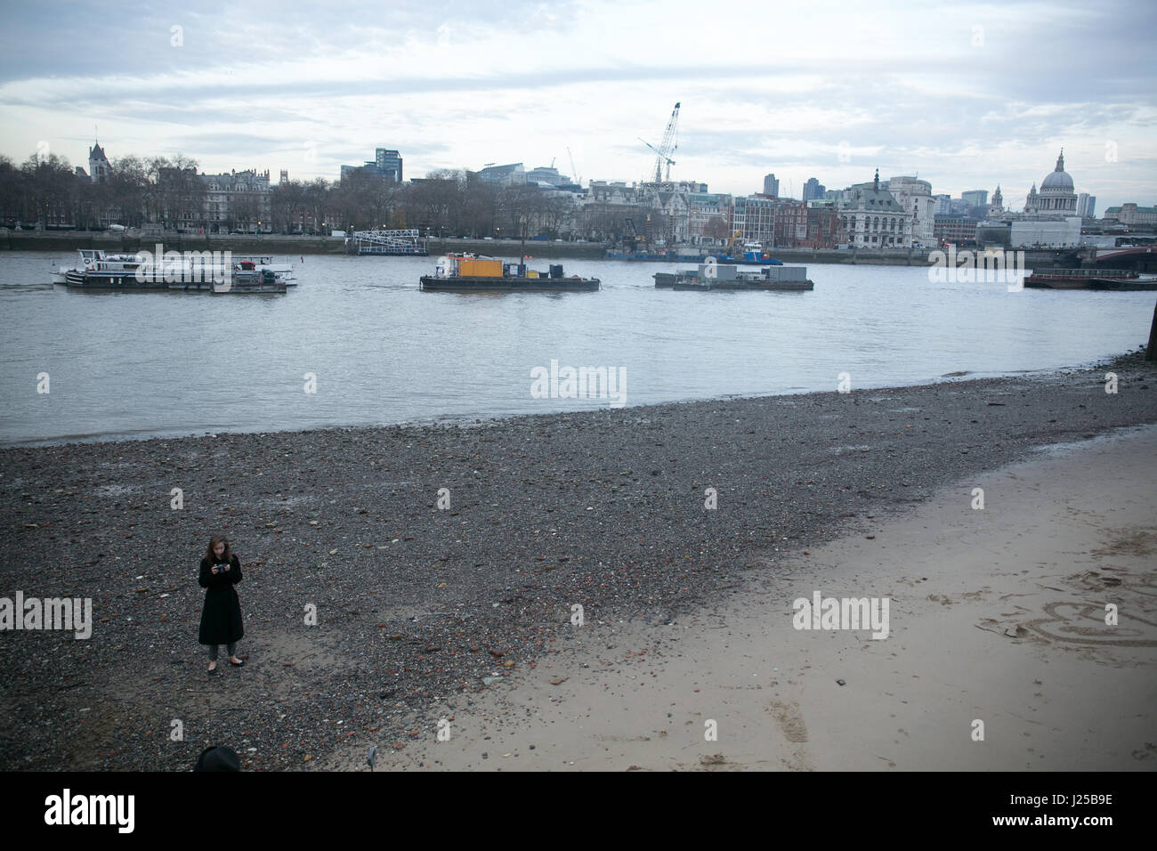 Southbank River Walk, London Banque D'Images