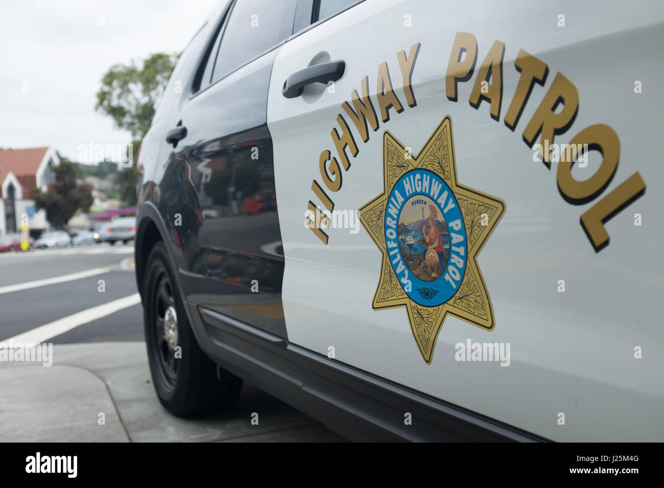 California Highway Patrol véhicule Banque D'Images